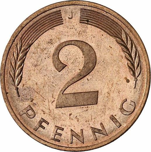 Аверс монеты - 2 пфеннига 1994 года J - цена  монеты - Германия, ФРГ
