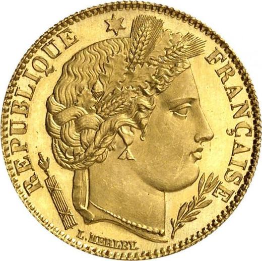 Аверс монеты - 10 франков 1878 A "Тип 1878-1899" Париж - Франция, Третья республика