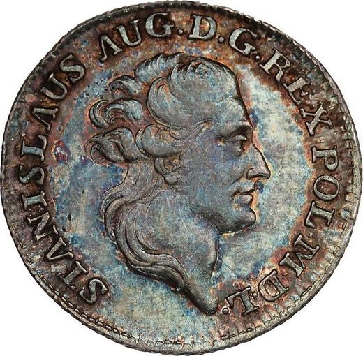Аверс монеты - Пробный Дукат 1779 года EB Серебро - цена серебряной монеты - Польша, Станислав II Август