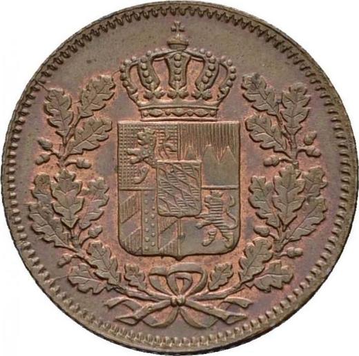 Anverso Medio kreuzer 1856 - valor de la moneda  - Baviera, Maximilian II