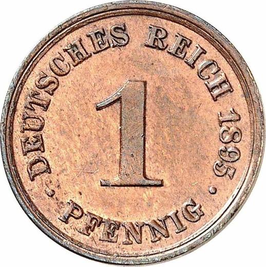 Anverso 1 Pfennig 1895 D "Tipo 1890-1916" - valor de la moneda  - Alemania, Imperio alemán
