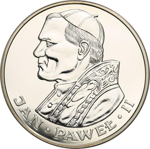 Reverso 200 eslotis 1986 CHI "JuanPablo II" Plata - valor de la moneda de plata - Polonia, República Popular