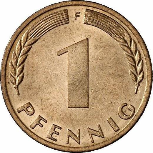 Аверс монеты - 1 пфенниг 1971 года F - цена  монеты - Германия, ФРГ