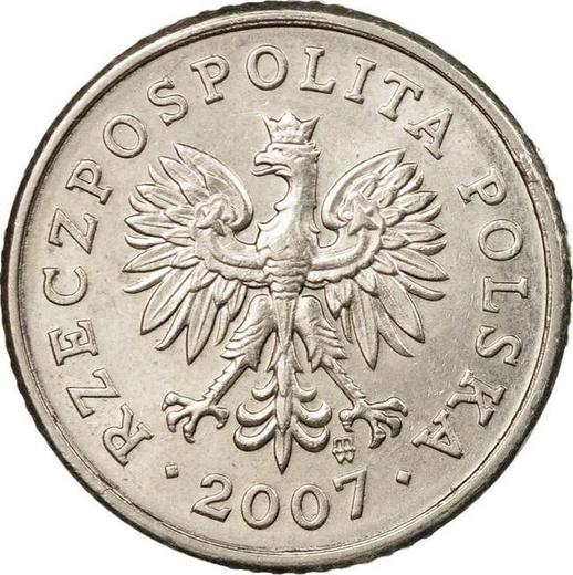 Awers monety - 10 groszy 2007 MW - cena  monety - Polska, III RP po denominacji