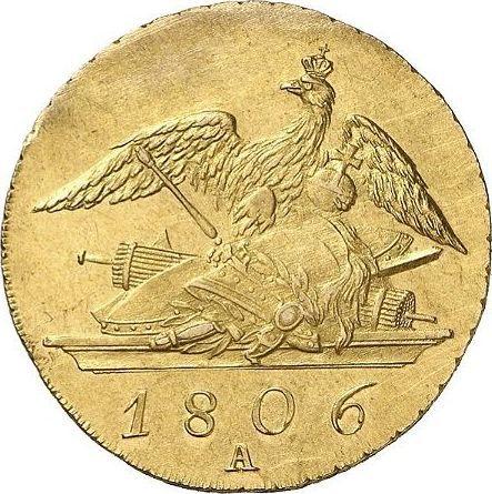 Reverso 2 Frederick D'or 1806 A - valor de la moneda de oro - Prusia, Federico Guillermo III