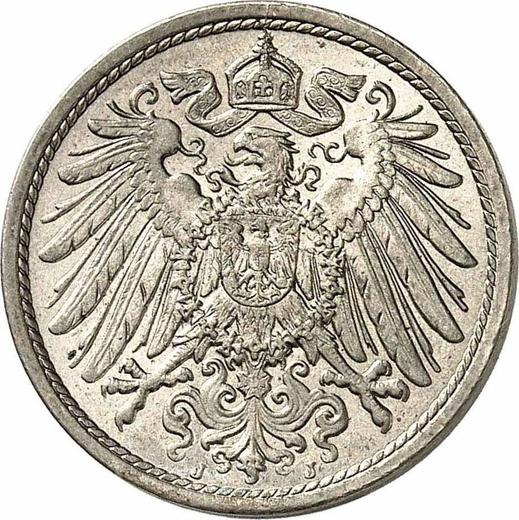 Reverso 10 Pfennige 1904 J "Tipo 1890-1916" - valor de la moneda  - Alemania, Imperio alemán