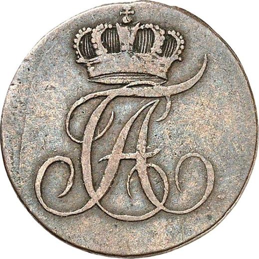 Anverso 1 Pfennig 1808 - valor de la moneda  - Anhalt-Bernburg, Alexis Federico Cristián