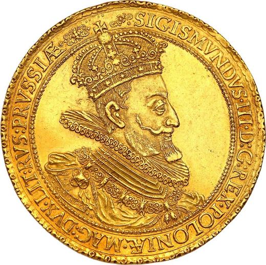 Аверс монеты - Донатив 6 дукатов 1614 года SA "Гданьск" - цена золотой монеты - Польша, Сигизмунд III Ваза