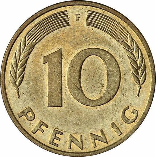 Anverso 10 Pfennige 1993 F - valor de la moneda  - Alemania, RFA