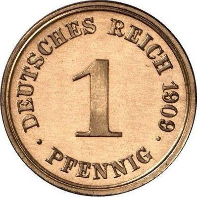 Anverso 1 Pfennig 1909 G "Tipo 1890-1916" - valor de la moneda  - Alemania, Imperio alemán