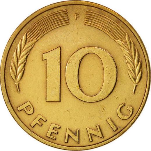 Аверс монеты - 10 пфеннигов 1976 года F - цена  монеты - Германия, ФРГ