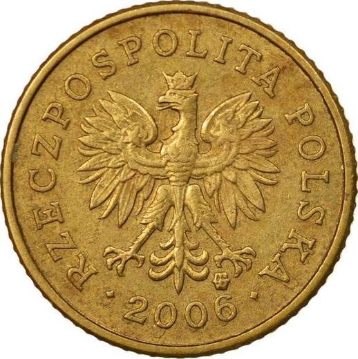 Anverso 1 grosz 2006 MW - valor de la moneda  - Polonia, República moderna