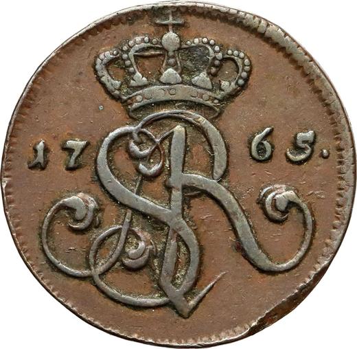 Awers monety - 1 grosz 1765 g g - mała - cena  monety - Polska, Stanisław II August