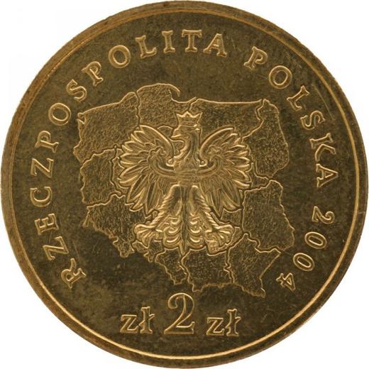 Аверс монеты - 2 злотых 2004 года MW NR "Опольское воеводство" - цена  монеты - Польша, III Республика после деноминации