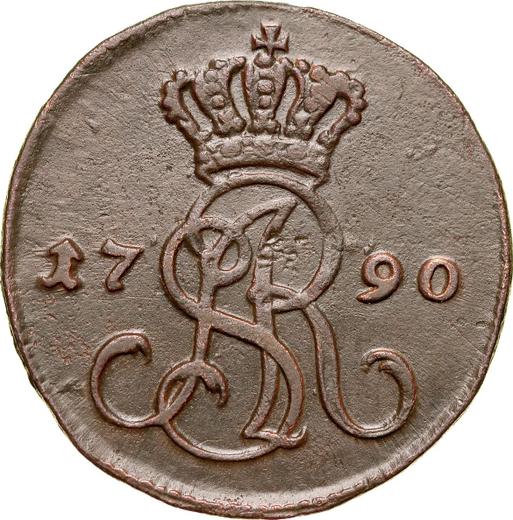 Аверс монеты - 1 грош 1790 года EB - цена  монеты - Польша, Станислав II Август