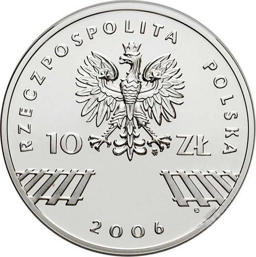 Anverso 10 eslotis 2006 MW EO "30 aniversario de protestas de 1976" - valor de la moneda de plata - Polonia, República moderna