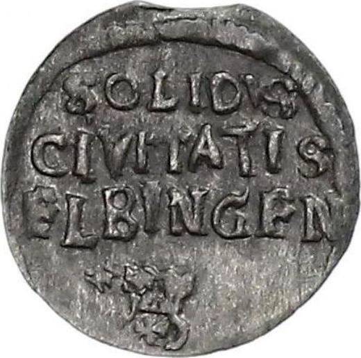 Реверс монеты - Шеляг ND (1669-1673) года "Эльблонгский" - цена серебряной монеты - Польша, Михаил Корибут