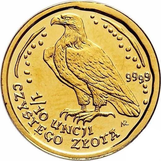 Reverso 50 eslotis 2006 MW NR "Pigargo europeo" - valor de la moneda de oro - Polonia, República moderna