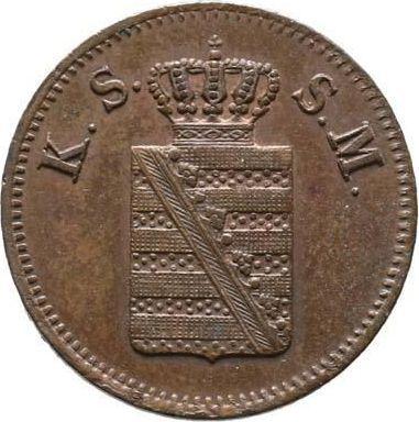 Аверс монеты - 1 пфенниг 1841 года G - цена  монеты - Саксония-Альбертина, Фридрих Август II