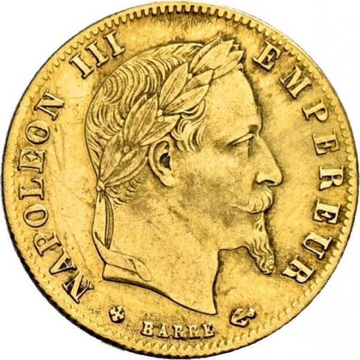 Obverse 5 Francs 1867 BB "Type 1862-1869" Strasbourg - France, Napoleon III