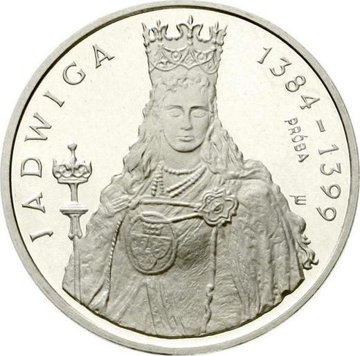 Rewers monety - PRÓBA 1000 złotych 1988 MW ET "Jadwiga" Srebro - cena srebrnej monety - Polska, PRL