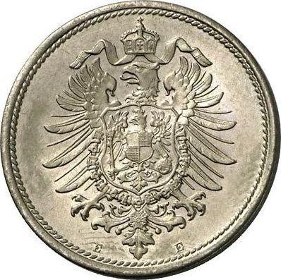 Реверс монеты - 10 пфеннигов 1875 года E "Тип 1873-1889" - цена  монеты - Германия, Германская Империя