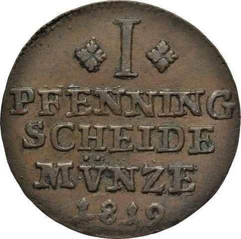 Reverso 1 Pfennig 1819 FR - valor de la moneda  - Brunswick-Wolfenbüttel, Carlos II