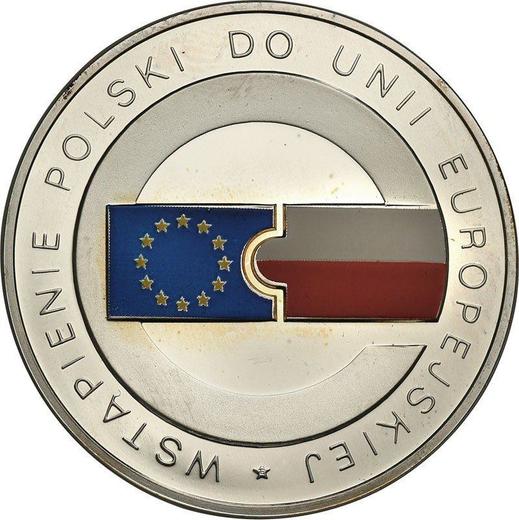Reverso 10 eslotis 2004 MW "Adhesión de Polonia a la Unión Europea" - valor de la moneda de plata - Polonia, República moderna