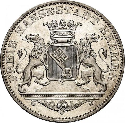 Аверс монеты - 36 гротенов 1859 года "Тип 1859-1864" - цена серебряной монеты - Бремен, Вольный ганзейский город
