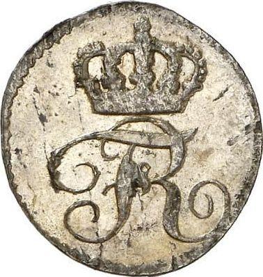 Аверс монеты - 1 крейцер 1814 года - цена серебряной монеты - Вюртемберг, Фридрих I Вильгельм