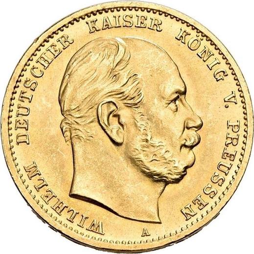 Аверс монеты - 10 марок 1873 года A "Пруссия" - цена золотой монеты - Германия, Германская Империя