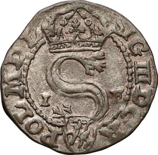 Anverso Szeląg 1591 IF "Casa de moneda de Olkusz" - valor de la moneda de plata - Polonia, Segismundo III