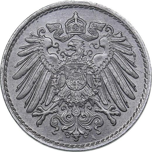 Reverso 5 Pfennige 1915 A "Tipo 1915-1922" - valor de la moneda  - Alemania, Imperio alemán