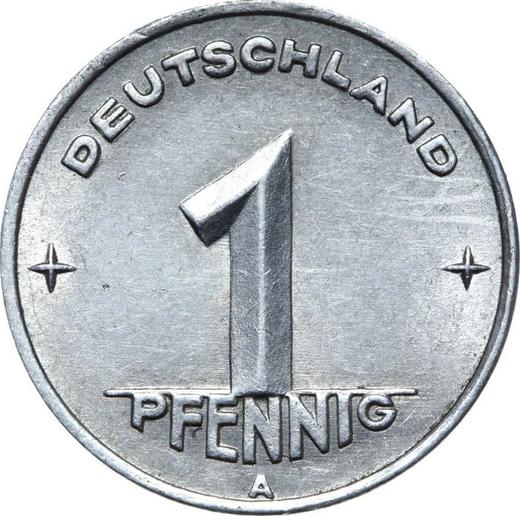 Аверс монеты - 1 пфенниг 1949 года A - цена  монеты - Германия, ГДР