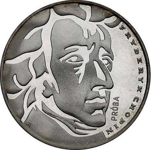 Rewers monety - PRÓBA 50 złotych 1972 MW "Fryderyk Chopin" Srebro - cena srebrnej monety - Polska, PRL