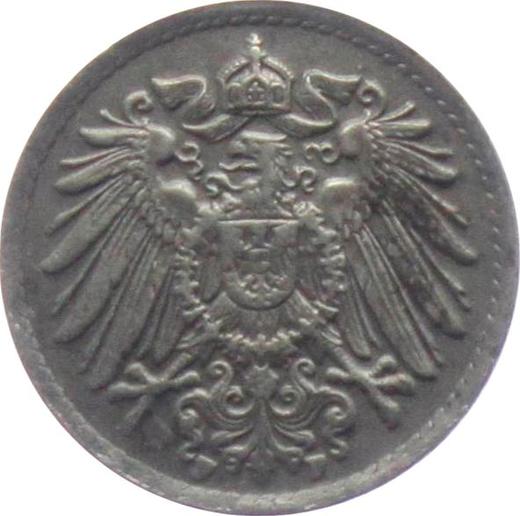 Reverso 5 Pfennige 1922 F - valor de la moneda  - Alemania, Imperio alemán