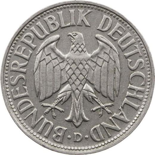Rewers monety - 1 marka 1968 D - cena  monety - Niemcy, RFN