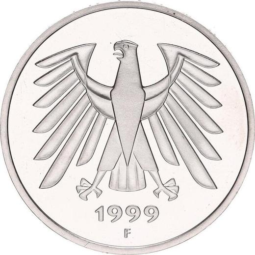 Reverso 5 marcos 1999 F - valor de la moneda  - Alemania, RFA