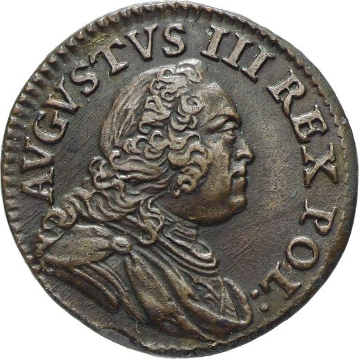 Anverso Szeląg 1750 "de corona" - valor de la moneda  - Polonia, Augusto III
