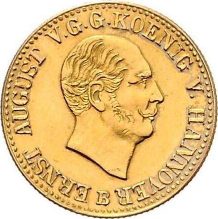 Anverso 2 1/2 táleros 1847 B - valor de la moneda de oro - Hannover, Ernesto Augusto 