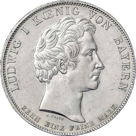 Anverso Tálero 1826 "Muerte de Reichenbach y Fraunhofer" - valor de la moneda de plata - Baviera, Luis I