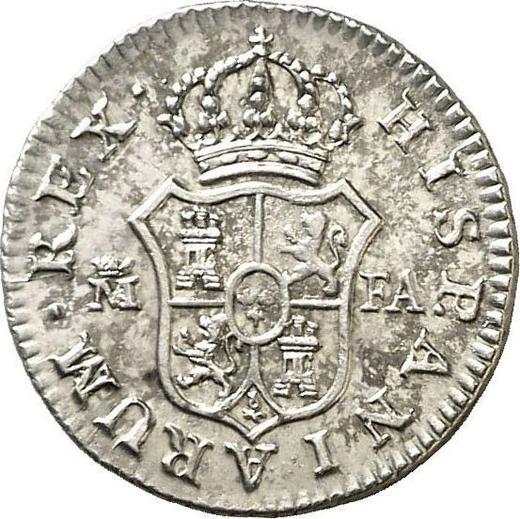 Rewers monety - 1/2 reala 1802 M FA - cena srebrnej monety - Hiszpania, Karol IV