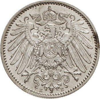 Reverso 1 marco 1904 E "Tipo 1891-1916" - valor de la moneda de plata - Alemania, Imperio alemán