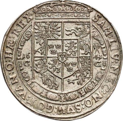 Реверс монеты - Талер 1641 года GG - цена серебряной монеты - Польша, Владислав IV