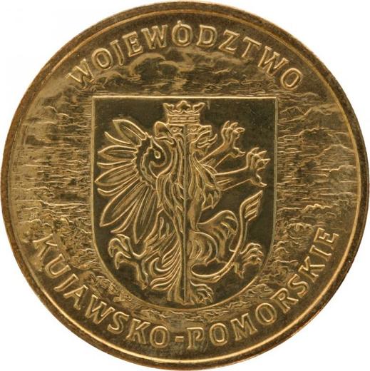 Reverso 2 eslotis 2004 MW "Voivodato de Cuyavia y Pomerania" - valor de la moneda  - Polonia, República moderna