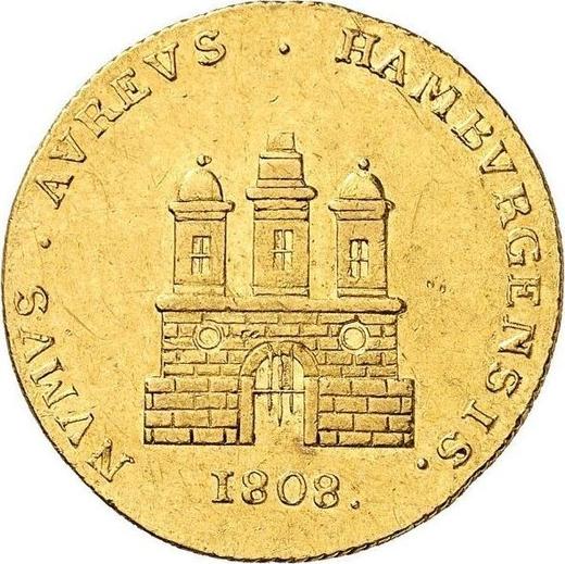 Awers monety - Dwudukat 1808 - cena  monety - Hamburg, Wolne Miasto