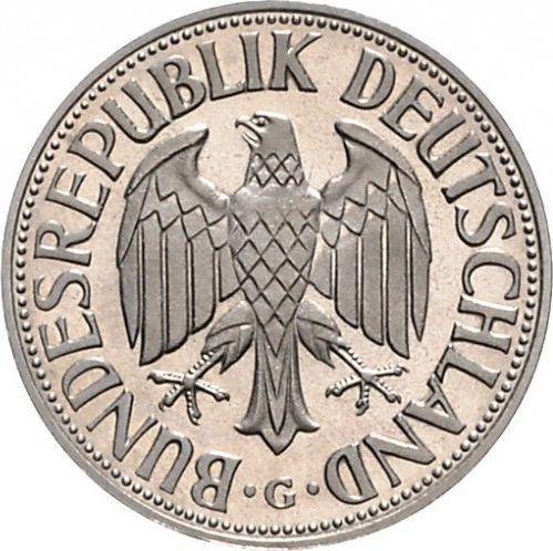 Reverse 1 Mark 1964 G -  Coin Value - Germany, FRG