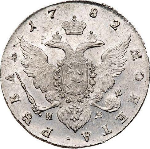Rewers monety - Rubel 1782 СПБ ИЗ - cena srebrnej monety - Rosja, Katarzyna II