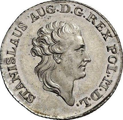 Obverse 1 Zloty (4 Grosze) 1784 EB - Silver Coin Value - Poland, Stanislaus II Augustus