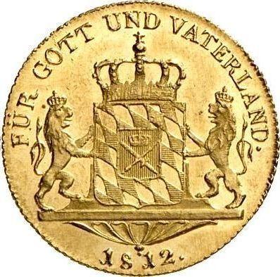 Rewers monety - Dukat 1812 - cena złotej monety - Bawaria, Maksymilian I